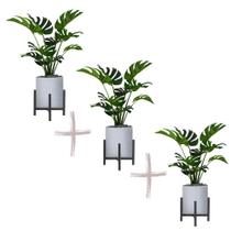 Combo Três Suportes para Vaso de Plantas Peq, Médio e Grande Combo Três Suportes para Vaso de Plantas Peq, Médio e Grande