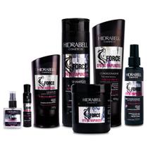 Combo Ultra Force Efeito Rapunzel Completo Hidrabell Crescimento Capilar Acelerado Antiqueda