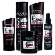 Combo Ultra Force Efeito Rapunzel Crescimento Capilar Acelerado Hidrabell Ação Antiqueda e Força