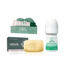 Combo Vegano: Desodorante Neutro + Sabonete Detox + Balm