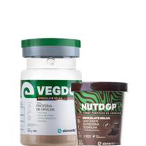 Combo Vegdop - Proteína vegana + pasta de amendoim vegana proteica - Elemento Puro