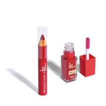 Combo Vermelho: Lápis Jumbo Faber-Castell 1,2g + Balm Tint Jelly Pod Delas 6,5ml