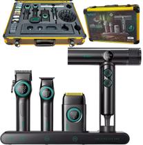 Combo VGR Super Power Stepless 4 In 1 Com Máquinas De Corte + Acabamento + Shaver E Secador 127V