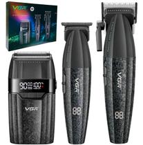 Combo VGR V-640 S3 Com Maquina de corte, Acabamento e Shaver