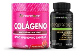 Combo Vitalidade e Cuidado Feminino Nanogen Colágeno Cabelo Pele Unha Testo 950