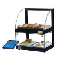 Combo Vitrine Fria 45cm + Estufa Quente para salgados de 3 bandejas - 127V - Omega