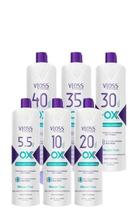 Combo Vloss Emulsão Reveladora Ox 5.5,10,20,30,35 e 40 Volumes 900ml