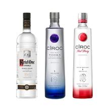 Combo Vodka Ciroc + Vodka Ciroc Red berry + Vodka Ketel One