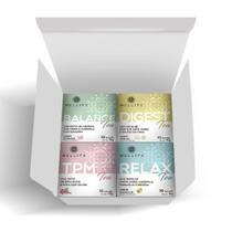 Combo Wellife 4 Chás + Caixa Presente