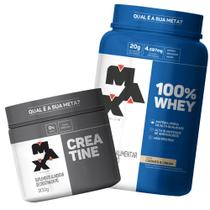 Combo whey 100% concentrado 900g + creatina 300g - max