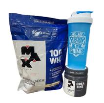 COMBO WHEY 900g + Creatina 100g + Coqueteleira