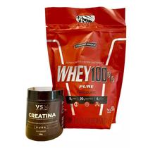 Combo Whey Protein 100% Concentrado 900g Integral Medica + Creatina 100% pura 300g