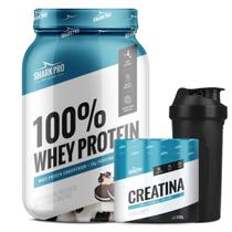 Combo Whey Protein 100% Creatina Pura 300g SharkPro