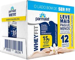 Combo - Whey Protein 15g - Fit Parmalat 250ml - 12un