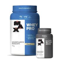 Combo Whey Protein 1kg e L-Carnetina 2000mg 60 Caps - Max Titanium