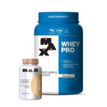 Combo Whey Protein 1kg e Vitamina C 500mg 60 Caps - Max Titanium