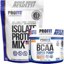 Combo Whey Protein Isolate 900g + Bcaa Em Pó 150g - Profit