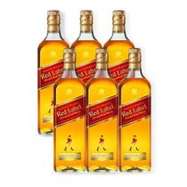 Combo Whisky Johnnie Walker Red Label 1L - 6 Unidades
