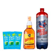 Combo Whisky White Horse + Energético e Água de Coco