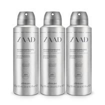 Combo Zaad: Desodorante Antitranspirante Aerossol 75g (3 unidades)