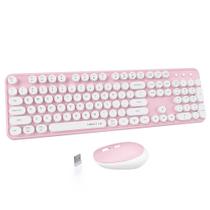 Combos de teclado e mouse sem fio UBOTIE Colorful Typewriter Combos de teclado e mouse sem fio UBOTIE Colorful Typewriter