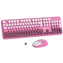 Combos de teclado e mouse sem fio UBOTIE Typewriter Design