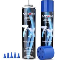 Combustível de Butano NEON 2x300ml Ultra Refinado com 5 Bicos Intercambiáveis Combustível de Butano NEON 2x300ml Ultra Refinado com 5 Bicos Intercambiáveis