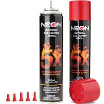 Combustível de Butano NEON 2x300ml Ultra Refinado com Adaptadores Combustível de Butano NEON 2x300ml Ultra Refinado com Adaptadores