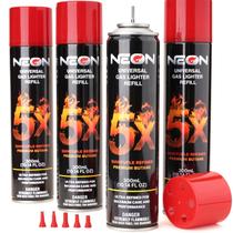 Combustível de Butano NEON 5X Ultra-Refinado 4x300ml com Adaptadores Combustível de Butano NEON 5X Ultra-Refinado 4x300ml com Adaptadores