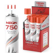 Combustível de Butano NEON 750ml Ultra Refinado Pacote com 9 Unidades Combustível de Butano NEON 750ml Ultra Refinado Pacote com 9 Unidades