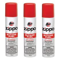 Combustível de butano Zippo Premium 44 ml, pacote com 3 para isqueiro Combustível de butano Zippo Premium 44 ml, pacote com 3 para isqueiro