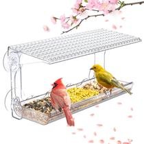 Comedero para Pájaros de Ventana SUNALLY con Ventosas Transparentes para Exterior