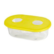 Comedouro 2 Furos Sem Gancho Médio 250ml Cores Mistas 12 Unidades Pet Piu Jel Plast