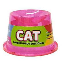 Comedouro alto antiformiga para gatos 250ml glitter cat