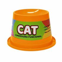 Comedouro Alto Cat Antiformiga Laranja Neon 250ml - PET TOYS