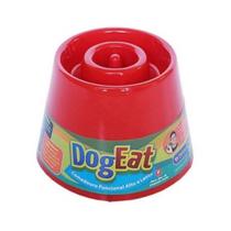 Comedouro Alto Lento cachorro Dog Eat Pet Games Vermelho - P