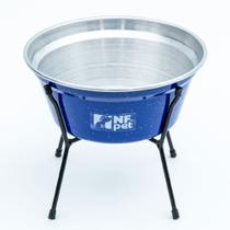 Comedouro Aramado Simples Pequeno Azul - Nf Pet Comedouro Aramado Simples Pequeno Azul - Nf Pet