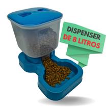 Comedouro Automático Cachorro Pet Cães Gatos Grande Porte 8l Pote para comer - Comedouro Automático Cachorro Pet Cães Gatos Grande Porte 8l Pote para comer -