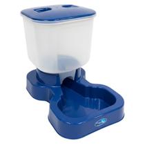 Comedouro Automatico Cachorro Pet Caes Grande 8l Preto Azul Comedouro Automatico Cachorro Pet Caes Grande 8l Preto Azul