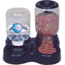 Comedouro Automático Ideal para Cães Duplo Mini Preto