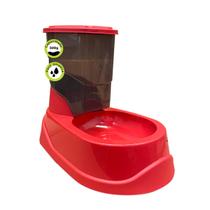 Comedouro Automático Para Cães Gatos Com Reservatório Ração