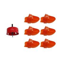 Comedouro Automático Para Galinhas À Prova De Chuva Com Ferramenta Abridora De Buraco Para Alimentos