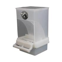 Comedouro Automático Transparente Sem Bagunça Para Pássaros Pequenos E Papagaios Com Recipiente De