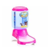 Comedouro Automático Truqys Pets Rosa com Galão 1 Kg
