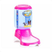 Comedouro Automático Truqys Pets Rosa com Galão - 1Kg