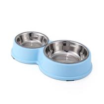 Comedouro Bebedouro 2 em 1 Tigela Aço Inox Removível Cachorro Gato Pet LR-0070