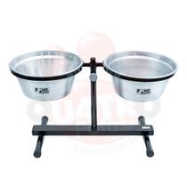 Comedouro Bebedouro ajustavel pet caes cachorro gatos duplo resistente 2,5L Comedouro Bebedouro ajustavel pet caes cachorro gatos duplo resistente 2,5L