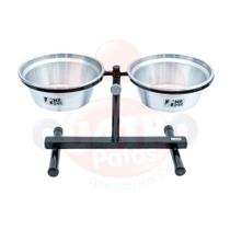 Comedouro bebedouro ajustavel pet caes gatos 1,5L cada tigela Comedouro bebedouro ajustavel pet caes gatos 1,5L cada tigela