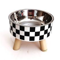 Comedouro Bebedouro Alto antiderrapante P Inox removível