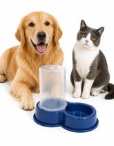 Comedouro Bebedouro Automatico 1,5 Litros Pet Azul Comedouro Bebedouro Automatico 1,5 Litros Pet Azul